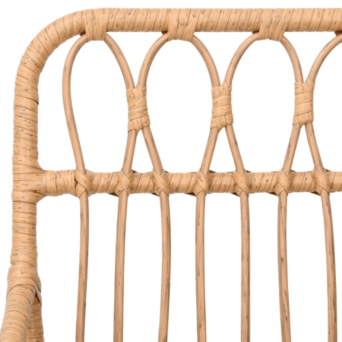 Ensemble de salle à manger de jardin en poly rotin de 3 pièces vidaXL