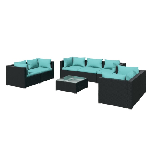 Vidaxl 8 piece discount garden lounge set