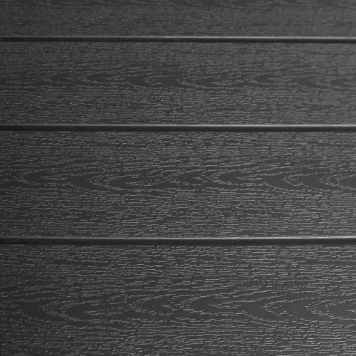 vidaXL 5 Piece Outdoor Dining Set Aluminium and WPC Black