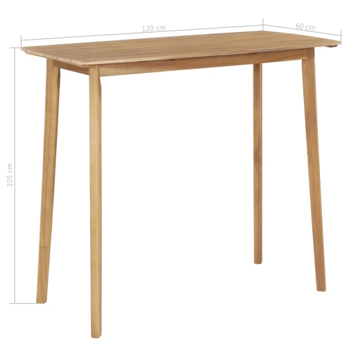 Ensemble de salle à manger d'extérieur de 5 pièces en bois d'acacia massif vidaXL