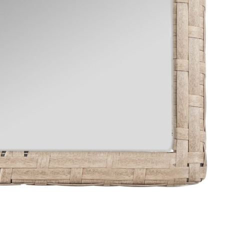 Ensemble de salon de jardin de 4 pièces avec coussin en poly rotin beige vidaXL