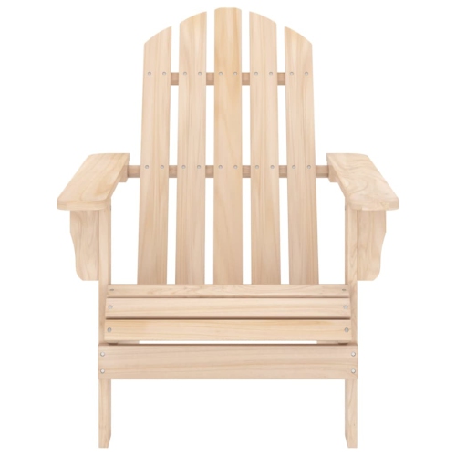 vidaXL Garden Adirondack Chair with Ottoman and Table Solid Fir Wood