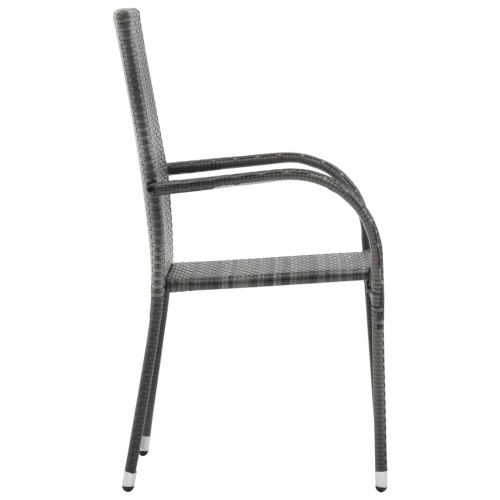 vidaXL 5 Piece Garden Dining Set Grey