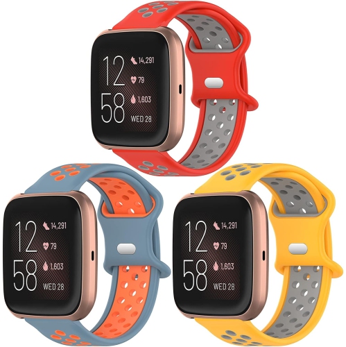 Bracelet de montre en Silicone pour Fitbit Versa/Versa 2 souple