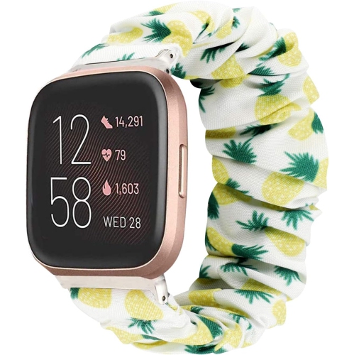 Compatible for Fitbit Versa 2 Bands Fabric Elastic Scrunchie Elastic Watch Band Women Cute Replacement Straps