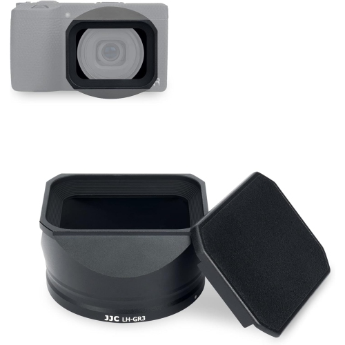 Lens Hood for Ricoh GR III GR3, Bayonet Metal Lens Shade with Hood Cap for Better Protection