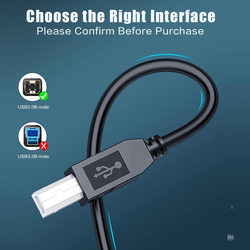 10FT USB PC Data Transfer Host Cable Cord Printer Cable for HP DESKJET 1000 1010 1510E 2510 2512 2540 3000 3510