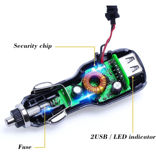 Dash Cam Charger, Car Dash Cam USB Power Cable Cord Vehicle Charging Adapter for Garmin GPS Nuvi、Mirror Cam、Dash