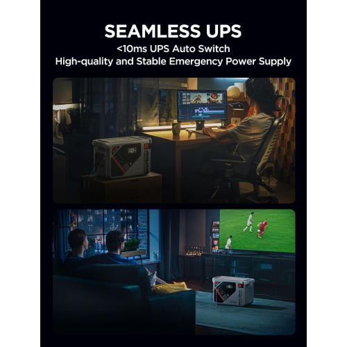 Litheli – Station d’alimentation portative B1000, 1069 Wh de secours avec batterie au lithium