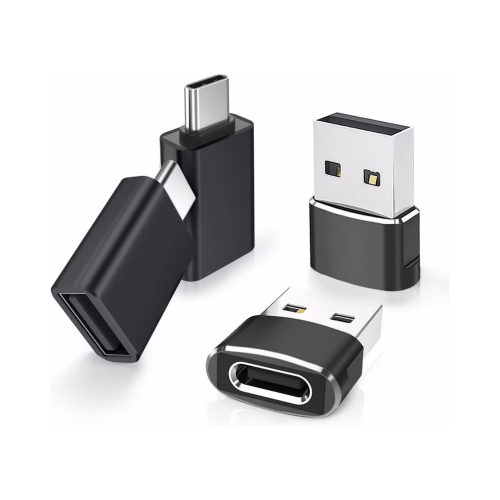 NIERBO 4 Pack USB to USB C Adapter with C Male to 3.0 Female Charger, Thunderbolt 4 to Type A OTG Converter for iPhone 14 13 12 15 Plus Pro Max,