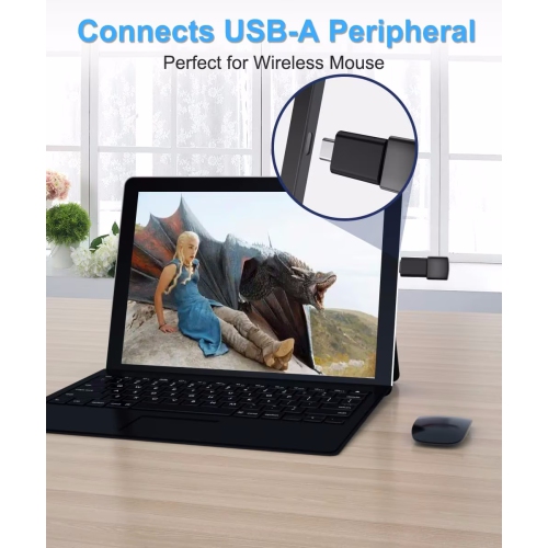 NIERBO 4 Pack USB to USB C Adapter with C Male to 3.0 Female Charger, Thunderbolt 4 to Type A OTG Converter for iPhone 14 13 12 15 Plus Pro Max,