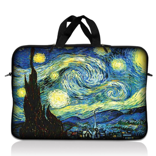 LSS  15.6 Inch Laptop Sleeve Bag Carrying Case Pouch w Handle for 14" 15" 15.4" 15.6" Apple Macbook, Gw, Acer, Asus, Dell, HP, Sony, Toshiba, Starry