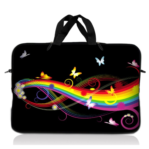 LSS  15.6 Inch Laptop Sleeve Bag Carrying Case Pouch w Handle for 14" 15" 15.4" 15.6" Apple Macbook, Gw, Acer, Asus, Dell, HP, Sony, Toshiba
