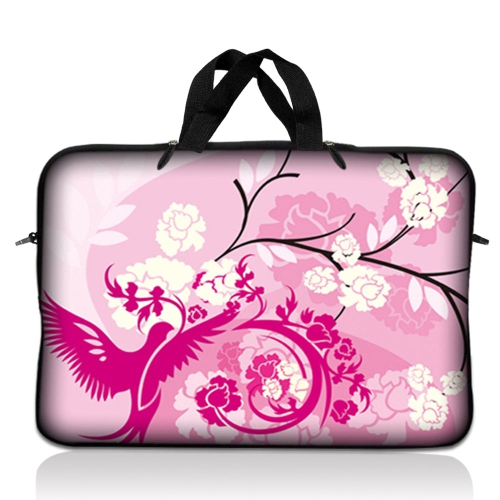 LSS  10.2 Inch Laptop Sleeve Bag Carrying Case Pouch \w Handle for 8" 8.9" 9" 10" 10.2" Apple Macbook, Gw, Acer, Asus, Dell, HP, Sony, Toshiba, Pink