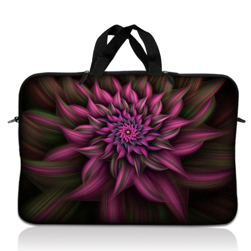 LSS  15.6 Inch Laptop Sleeve Bag Carrying Case Pouch w Handle for 14" 15" 15.4" 15.6" Apple Macbook, Gw, Acer, Asus, Dell, HP, Sony, Toshiba Floral
