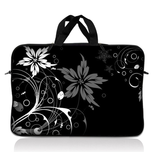LSS  10.2 Inch Laptop Sleeve Bag Carrying Case Pouch w Handle for 8" 8.9" 9" 10" 10.2" Apple Macbook, Gw, Acer, Asus, Dell, HP, Sony, Toshiba, Black