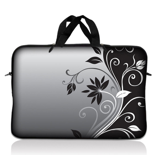LSS  10.2 Inch Laptop Sleeve Bag Carrying Case Pouch w Handle for 8" 8.9" 9" 10" 10.2" Apple Macbook, Gw, Acer, Asus, Dell, HP, Sony, Toshiba, Gray
