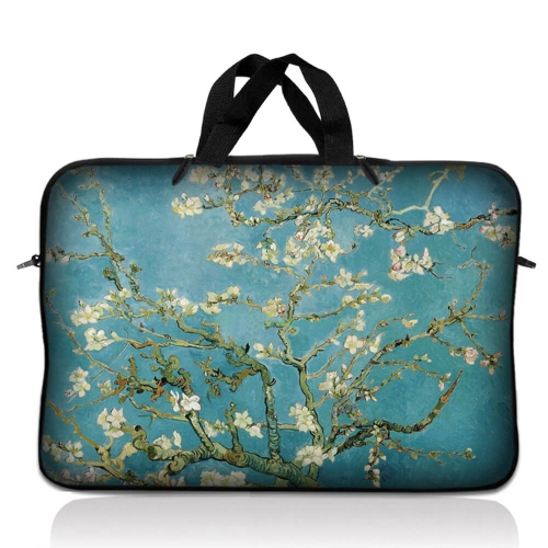 LSS 12.3 inch Laptop Sleeve Bag Carrying Case Pouch with Handle for 11" 11.6" 12" Apple Macbook, GW, Acer, Asus, Dell, Hp, Sony, Toshiba, Almond Trees