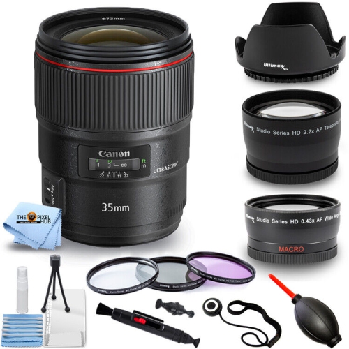 CANON  Ef 35MM F/1.4L Ii Usm Lens 9523B002 - 10PC Accessory Bundle
