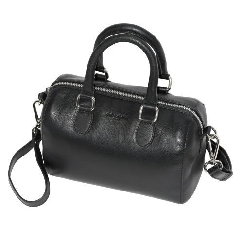 Club Rochelier Ladies Small Leather Barrel Bag with Adjustable Strap