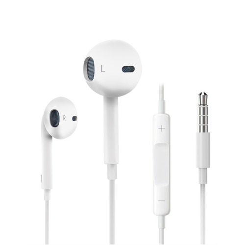 Écouteurs bouton 3,5 mm aux avec fil et microphone de TRANYOO, écouteurs bouton avec micro intégré, compatible avec iPhone 6/6S/Android/iPad