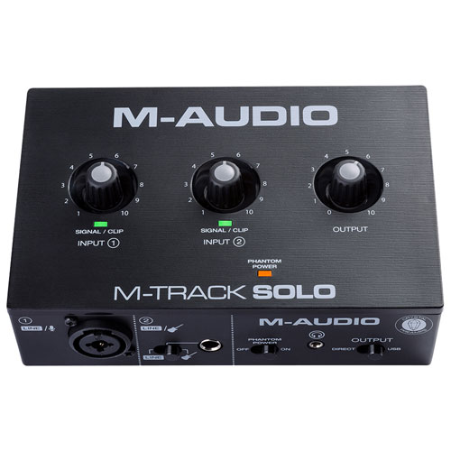 Interface audio USB M-Track Solo de M-Audio