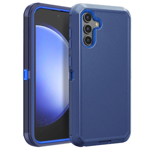 [CSmart] Étui rigide robuste et résistant aux chocs à trois couches anti-chute de 3 pour Galaxy S23 FE de Samsung, bleu marine