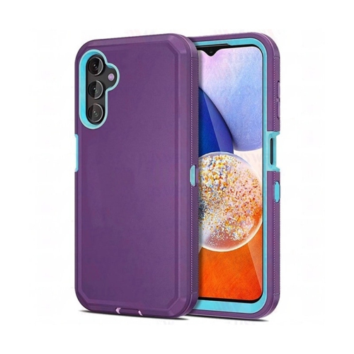 [CSmart] Étui rigide robuste et résistant aux chocs à trois couches anti-chute de 3 pour Galaxy S23 FE de Samsung, violet