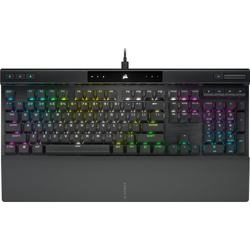 Image 1 de 8.. Clavier de jeu optique-mécanique K70 PRO RGB de Corsair avec touches PBT à DOUBLE matériau PRO
