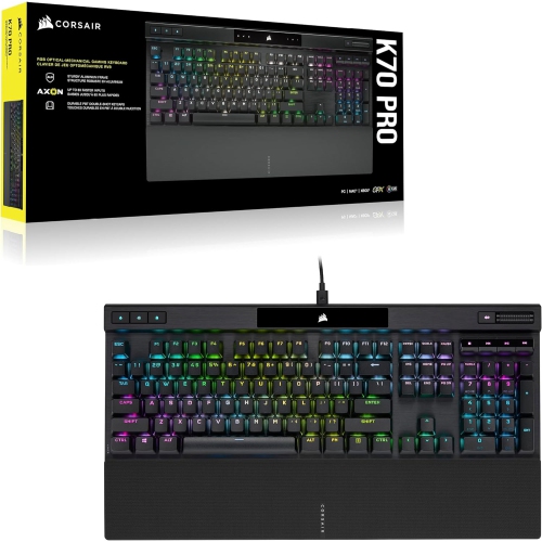 Corsair K70 PRO RGB Optical-Mechanical Gaming Keyboard with PBT DOUBLE SHOT PRO Keycaps