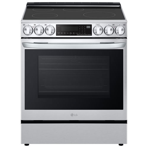 Open Box - LG 30" 6.3 Cu Ft True Convection Slide-In Induction Air Fry Range -Stainless -Perfect Condition