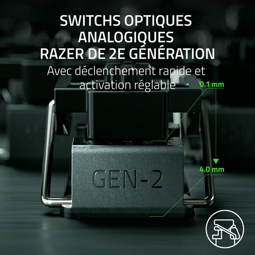 Clavier de jeu optique mécanique rétroéclairé pleine grandeur Huntsman V3 Pro de Razer