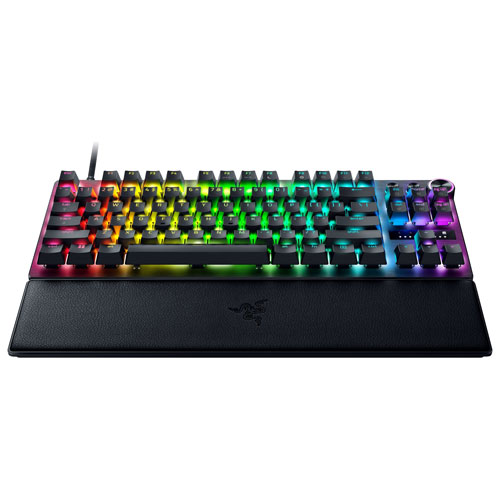 Clavier de jeu optique mécanique rétroéclairé sans pavé numérique Huntsman V3 Pro de Razer