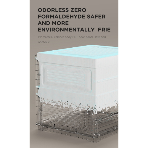 AntBox Shoe Box 10 layers 20 girds Brown, Portable Shoe Organizers Storage Boxes with Magnetic Door, Easy Assembly