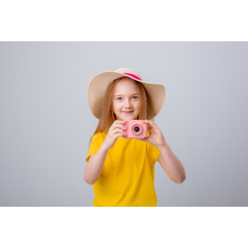 Appareil photo myFirst 10 - nouvel appareil photo numérique miniature pour enfants, photo, vidéo, 5&nbsp;Mpx, carte microSD 32&nbsp;Go - Rose