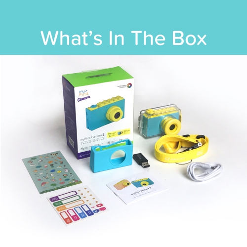 myFirst Camera 2 Kids Action Camera with IPX8 Waterproof & Shockproof Case, 1080p Video 8MP Photo, Tripod Mount, Action Camera for Swimming, Gift for