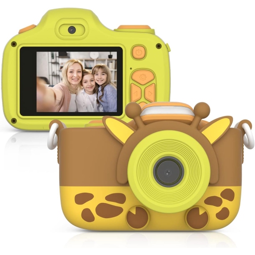 Appareil photo numérique myFirst Camera 3 pour enfants, caméra vidéo pour tout-petits, vidéo 16&nbsp;Mpx 1080HD, carte MicroSD, égoportrait et
