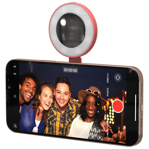 ShiftCam SnapLight Magnetic LED Ring Light - Pink Pomelo