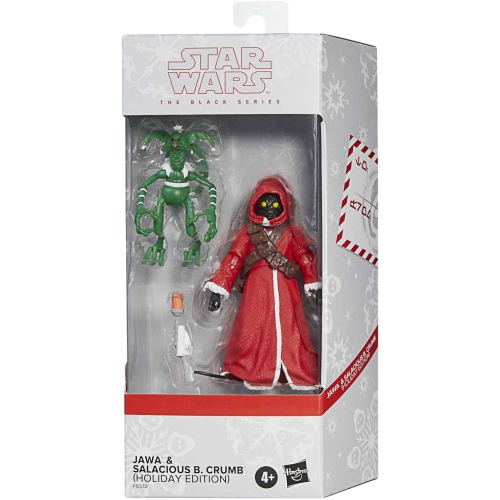 STAR WARS  The Series Holiday Edition 6 Inch Action Figure Box Art Exclusive - Jawa & Salacious Crumb In Black
