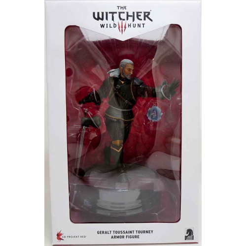 THE WITCHER  Wild Hunt 9 Inch Statue Figure - Geralt Toussaint Tourney Armor