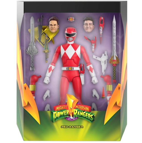 Power Rangers Mighty Morphin 7 Inch Action Figure Ultimates Wave 2 - Red Ranger