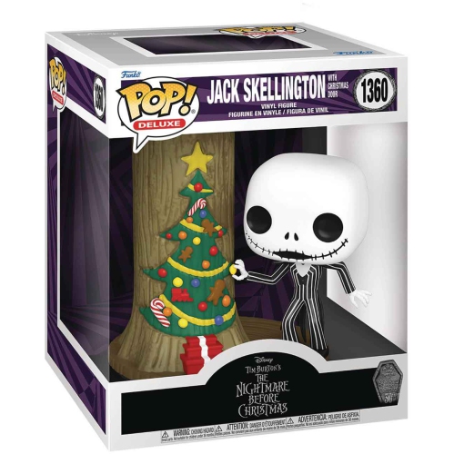 Pop Movies The Nightmare Before Christmas 3.75 Inch Action Figure Deluxe - Jack Skellington with Christmas Door #1360