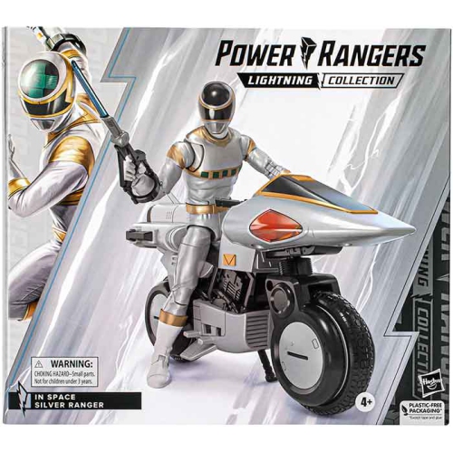 POWER RANGERS  Lightning Collection 6 Inch Action Figure Deluxe - In Space Ranger In Silver