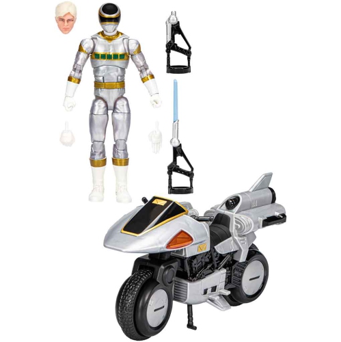 Power Rangers Lightning Collection 6 Inch Action Figure Deluxe - In Space Silver Ranger