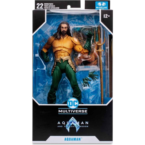 DC  Multiverse Aquaman And The Lost Kingdom 7 Inch Action Figure Series 1 - Aquaman (Gold & Suit) In Green