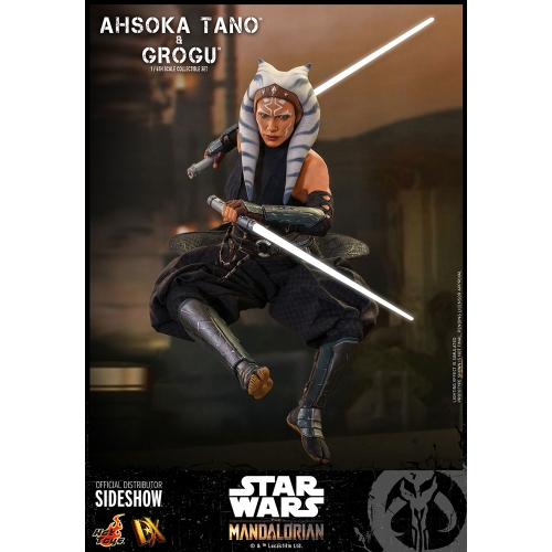 Star Wars The Mandalorian 11 Inch Action Figure 1/6 Scale DX21 - Ahsoka Tano and Grogu Hot Toys 908145