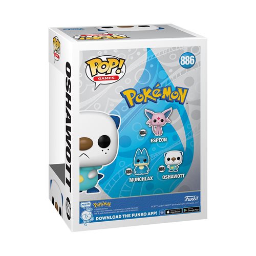 Pop Games Pokemon 3.75 Inch Action Figure - Oshawott #886