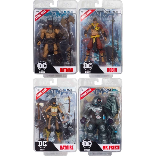 DC  Direct Comic 7 Inch Action Figure Batman Wave 4 - Set Of 4 (Batman - Robin - Batgirl - Freeze)