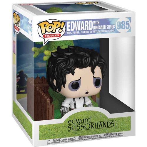 POP  Movies Edward Scissorhands 3.75 Inch Action Figure Deluxe - Edward With Dinosaur Shrub #985