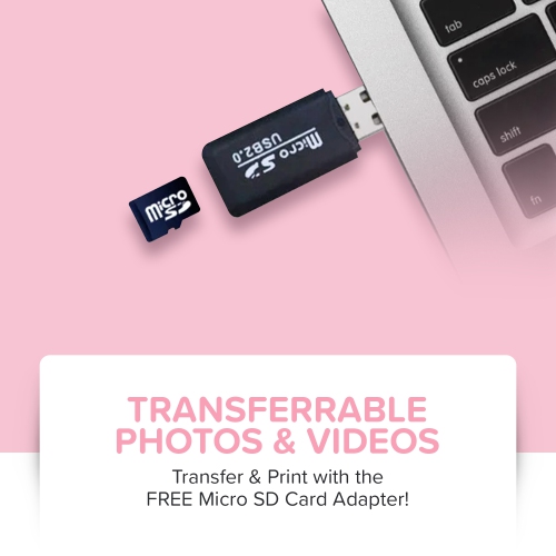 myFirst Camera Insta 2 - Kids Instant Print Camera, 12MP Photos, 1080P Video, Gift for Boys & Girls 3-12, microSD Card, Travel Camera